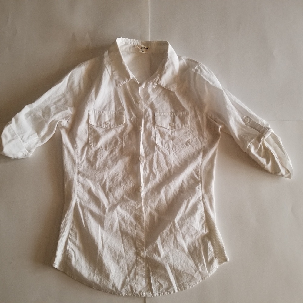 Zenana Outfitters Button Down Shirt Size Med